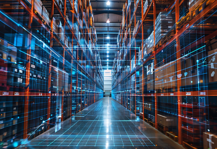 Digital visualization of warehouse product flow and inventory placement