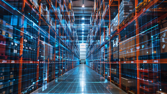 Digital visualization of warehouse product flow and inventory placement